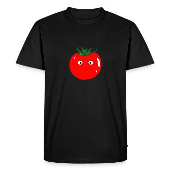 tomate - T-shirt Premium bio Homme - noir - Devant - Nico (187cm)