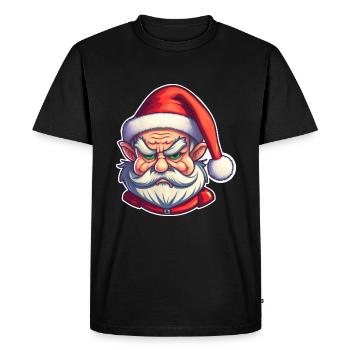 Santa Claus, Bad Santa, outfit - Men's Premium Organic T-Shirt - black - Front - Nico (187cm)