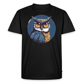 Owl Sunglasses Odd Eagle Owl - Men's Premium Organic T-Shirt - black - Front - Nico (187cm)