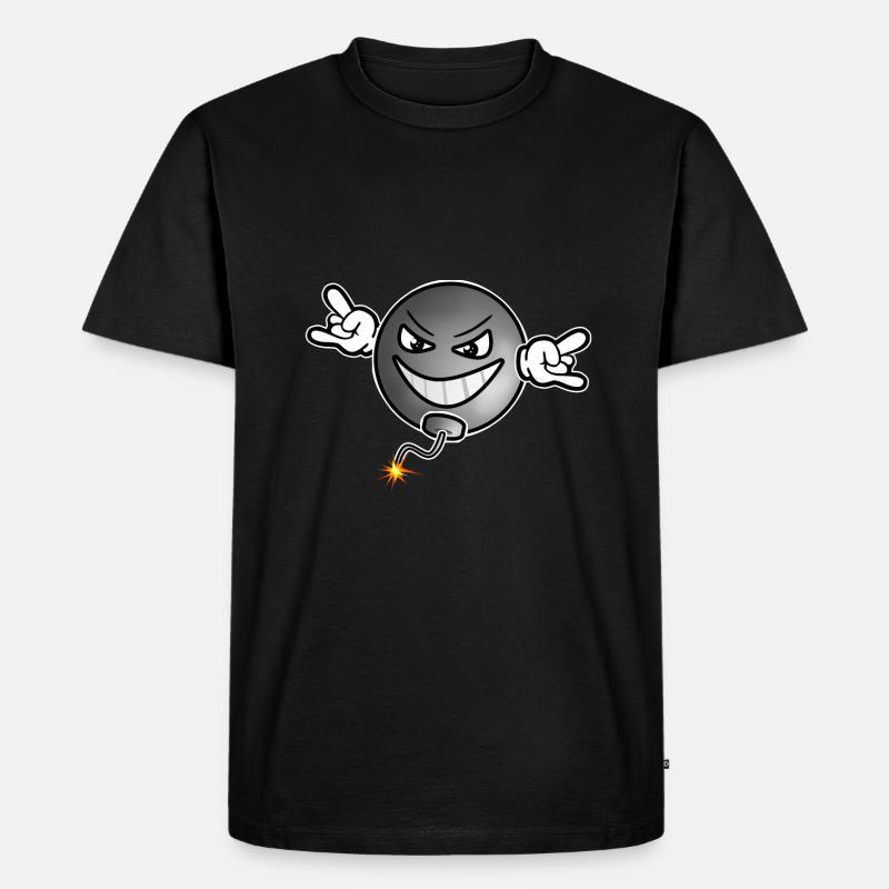 Bombe Version 2 - Männer Premium Bio T-Shirt - Schwarz
