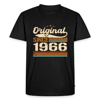 Original 1966 Vintage | Cadeau D’anniversaire 1966 - T-shirt Premium bio Homme - noir - Devant - Nico (187cm)