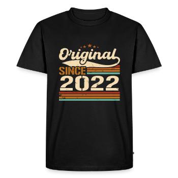 Original 2022 Vintage | Birthday Gift 2022 - Men's Premium Organic T-Shirt - black - Front - Nico (187cm)