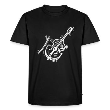 Violin - Violinist - Men's Premium Organic T-Shirt - black - Front - Nico (187cm)