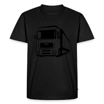 Symbole de camion camion - T-shirt Premium bio Homme - noir - Devant - Nico (187cm)