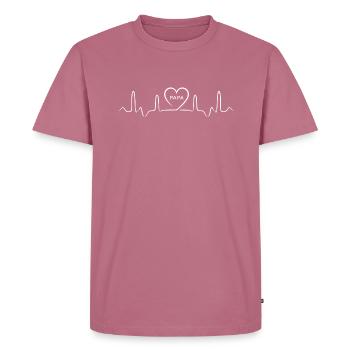 Dear Dad - Men's Premium Organic T-Shirt - mauve - Front - Nico (187cm)