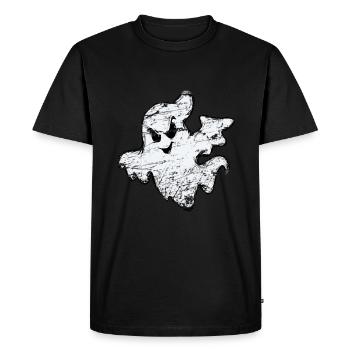 Halloween Ghost Ghost Boo Creepy Gift - Men's Premium Organic T-Shirt - black - Front - Nico (187cm)