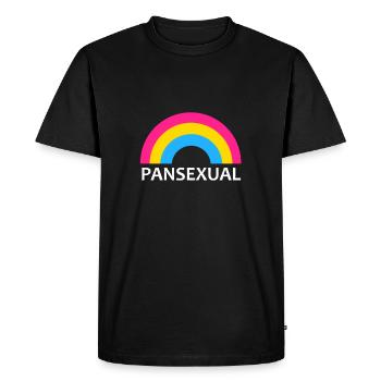 Pansexuel Pansexual LGBT Transgenre Bi Cadeau - T-shirt Premium bio Homme - noir - Devant - Nico (187cm)