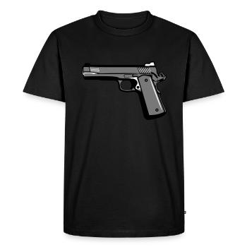 Shoot gun weapons - Men's Premium Organic T-Shirt - black - Front - Nico (187cm)