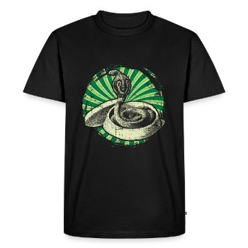 Cobra Serpent - T-shirt Premium bio Homme - noir - Devant - Nico (187cm)