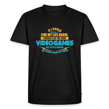 I would gamble so much again and again.. - Men's Premium Organic T-Shirt - black - Front - Nico (187cm)