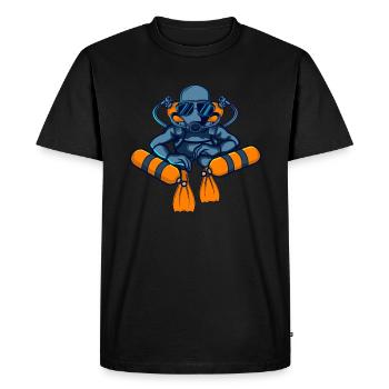TEC DIVER SIDEMOUNT Dive Gift For Divers - Men's Premium Organic T-Shirt - black - Front - Nico (187cm)