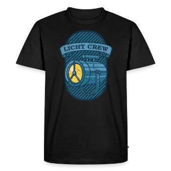 LIGHT CREW Cadeau de technicien en éclairage rétro - T-shirt Premium bio Homme - noir - Devant - Nico (187cm)