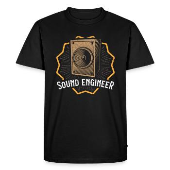Ingénieur du son ingénieur du son cadeau - T-shirt Premium bio Homme - noir - Devant - Nico (187cm)