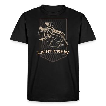 LIGHT CREW Retro light lighting technician gift - Men's Premium Organic T-Shirt - black - Front - Nico (187cm)