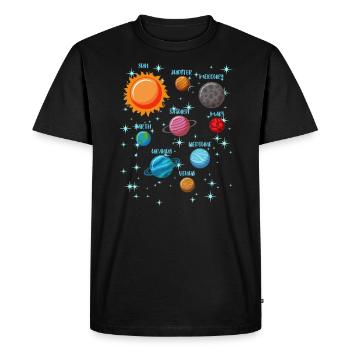 Passe-temps d'astronomie de cadeau spatial pour les nerds - T-shirt Premium bio Homme - noir - Devant - Nico (187cm)