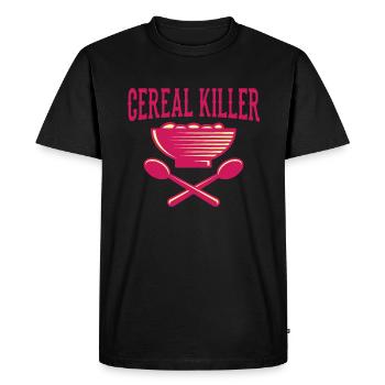 VEGETARIAN gift animal rights activists for vegans - Men's Premium Organic T-Shirt - black - Front - Nico (187cm)
