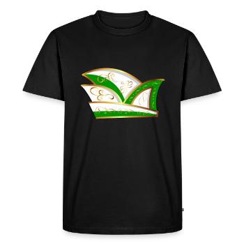 Chapeau de comité vert carnaval cadeau costume de groupe - T-shirt Premium bio Homme - noir - Devant - Nico (187cm)