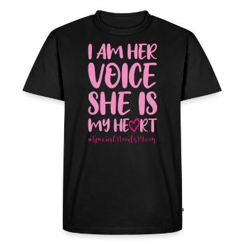 AUTIST MAMA World Autism Day Gift Autistic - Men's Premium Organic T-Shirt - black - Front - Nico (187cm)