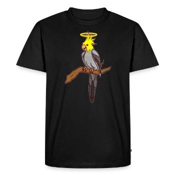 NYMPHENSITTICH Grand-Perruche Cadeau - T-shirt Premium bio Homme - noir - Devant - Nico (187cm)