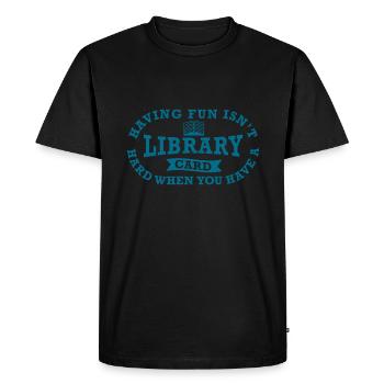 Bibliothèque Employés De livres Amateurs de livres - T-shirt Premium bio Homme - noir - Devant - Nico (187cm)