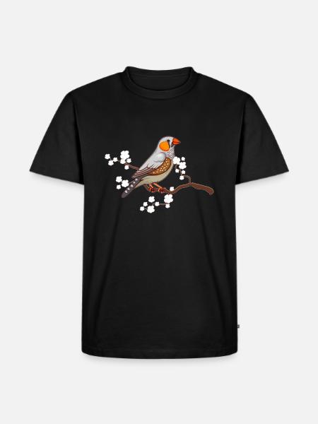 Zebrafinch Zebra finches magnificent finches bird lovers - Men's Premium Organic T-Shirt - black
