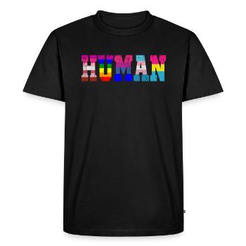 LGBT Homme Flag LGBT Pride Gay Pride Month LGBTQ - T-shirt Premium bio Homme - noir - Devant - Nico (187cm)