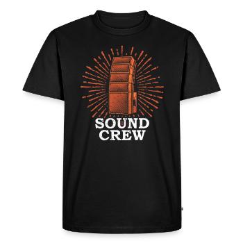 SOUND CREW Techniciens de l’événement - T-shirt Premium bio Homme - noir - Devant - Nico (187cm)