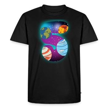 ESPACE 5 ANNIVERSAIRE 5 ans 5 ans - T-shirt Premium bio Homme - noir - Devant - Nico (187cm)