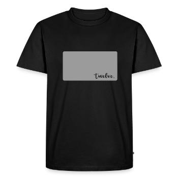 TWELVE 12 YEARS 12 Birthday Girls Retro - Men's Premium Organic T-Shirt - black - Front - Nico (187cm)