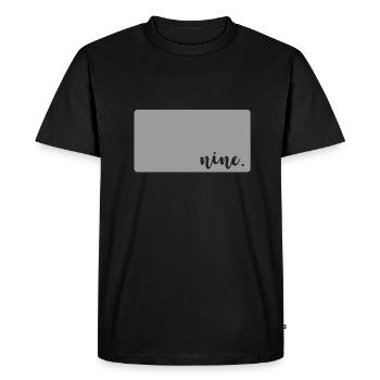 NINE 9 YEARS 9 Birthday Girls Retro - Men's Premium Organic T-Shirt - black - Front - Nico (187cm)