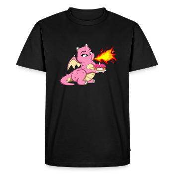 JE SUIS 1 Dragon Anniversaire 1 année Filles Anime - T-shirt Premium bio Homme - noir - Devant - Nico (187cm)