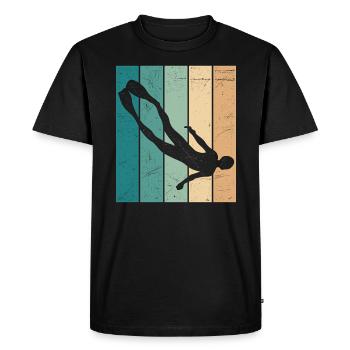 Apnoet immersion Rétro Apnoet immersion Apnée - T-shirt Premium bio Homme - noir - Devant - Nico (187cm)