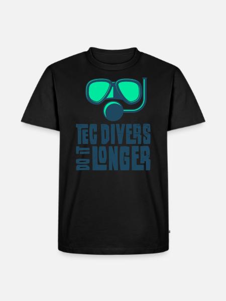 Tec Diver Do It Longer Rebreather Tauchen - Herre Premium økologisk T-shirt - sort