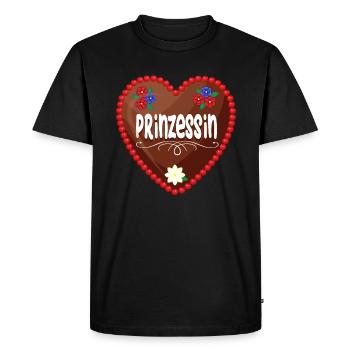 Trachten Ersatz Gwand Volksfest Dult Lebkuchenherz - T-shirt Premium bio Homme - noir - Devant - Nico (187cm)