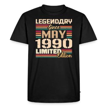 May 1990 May - Jubilee May 1990 - Men's Premium Organic T-Shirt - black - Front - Nico (187cm)