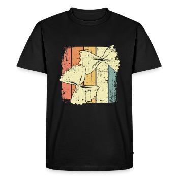 Cooking pasta - Men's Premium Organic T-Shirt - black - Front - Nico (187cm)