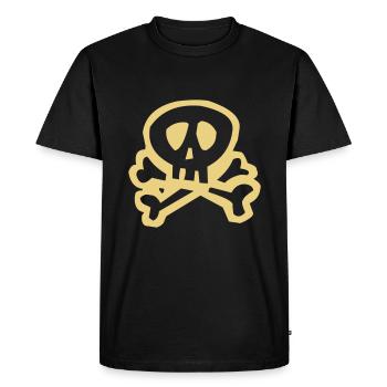 kids skull bones pirate - Men's Premium Organic T-Shirt - black - Front - Nico (187cm)