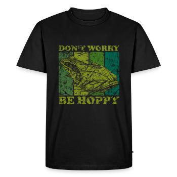 Frosch - T-shirt Premium bio Homme - noir - Devant - Nico (187cm)