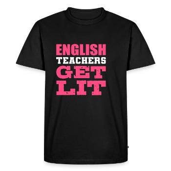 L’enseignant est illuminé ESL -Teacher Poison - T-shirt Premium bio Homme - noir - Devant - Nico (187cm)
