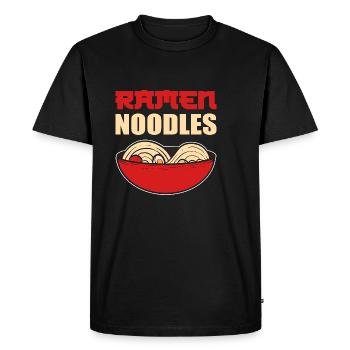 Ramen Noodles Cook Poison - Men's Premium Organic T-Shirt - black - Front - Nico (187cm)