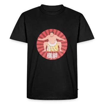 Sumo Grand Maître "Yokozuna" - T-shirt Premium bio Homme - noir - Devant - Nico (187cm)