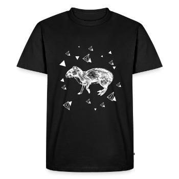 Rat - rongeur - T-shirt Premium bio Homme - noir - Devant - Nico (187cm)