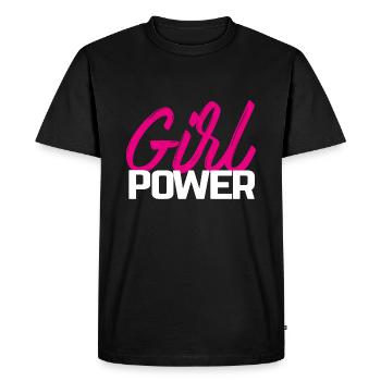 Le pouvoir des filles - T-shirt Premium bio Homme - noir - Devant - Nico (187cm)