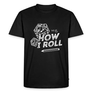 pen and paper shirts Rockibilly - Men's Premium Organic T-Shirt - black - Front - Nico (187cm)