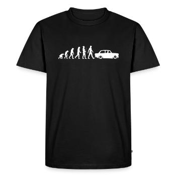 RDA Evolution Trabi, carton de course, Ostalgie Ostzone - T-shirt Premium bio Homme - noir - Devant - Nico (187cm)