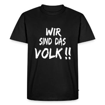 Nous sommes le peuple - T-shirt Premium bio Homme - noir - Devant - Nico (187cm)