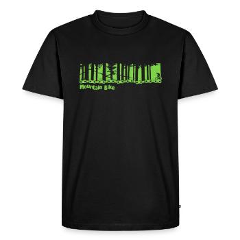 VTT - roue de bicyclette - T-shirt Premium bio Homme - noir - Devant - Nico (187cm)