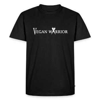 végétalien - T-shirt Premium bio Homme - noir - Devant - Nico (187cm)