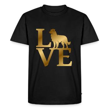 Amour des bergers australiens - T-shirt Premium bio Homme - noir - Devant - Nico (187cm)
