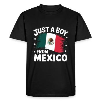 Mexique Mexique Mexicain Espagnol - T-shirt Premium bio Homme - noir - Devant - Nico (187cm)